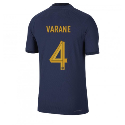 Moški Nogometni dresi Francija Raphael Varane #4 Domači SP 2022 Kratek Rokav